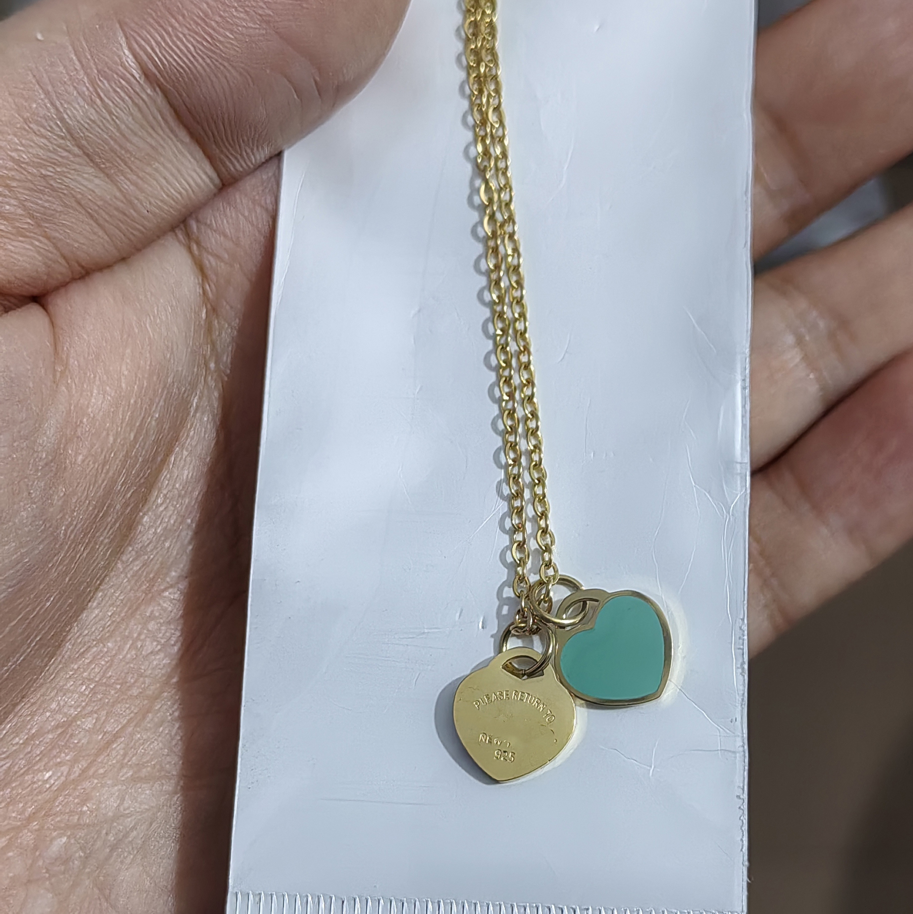 Pendant Necklaces Stainless Steel high mirror small heart letter necklace 18k rose Gold Silver necklaces Women men Wedding Party love Jewelry never