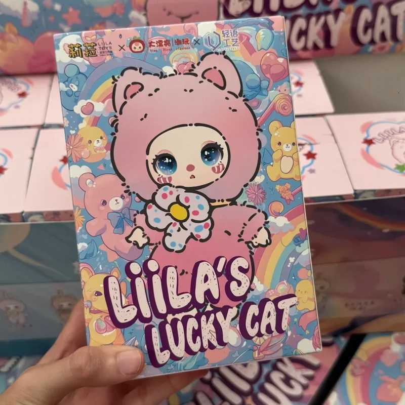 Liila Lucky Cat Series Blind Box Trendy Plush Toy Cute Ornament Mystery Box Desk Decoration Kid Gift M250717
