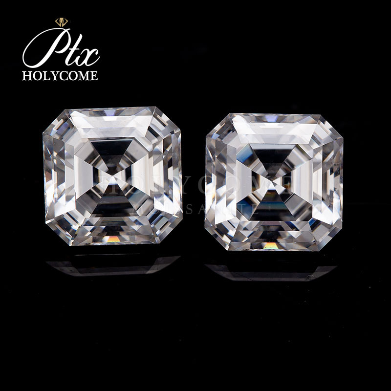 Wholesale Asscher Cut Moissanite D White VVS Stone All Sizes Excellent Cut Diamond GRA Certificate Diamond Loose Moissanite for Jewelry Making