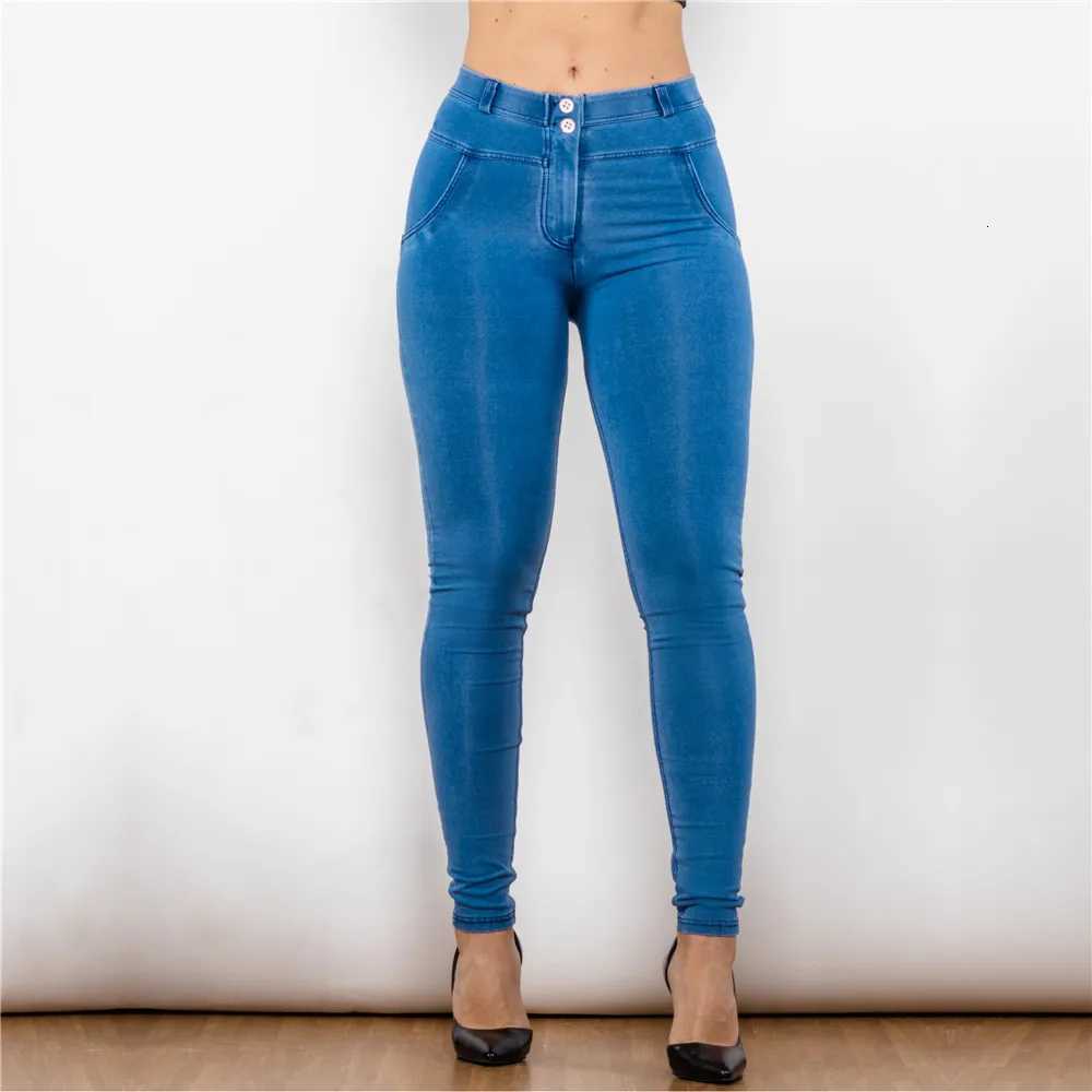 Shascullfites Melody Butt Lift Jeans Stretch Shapewear For Women Tight Vintage Jeans High Elasticity Jeggings R250716