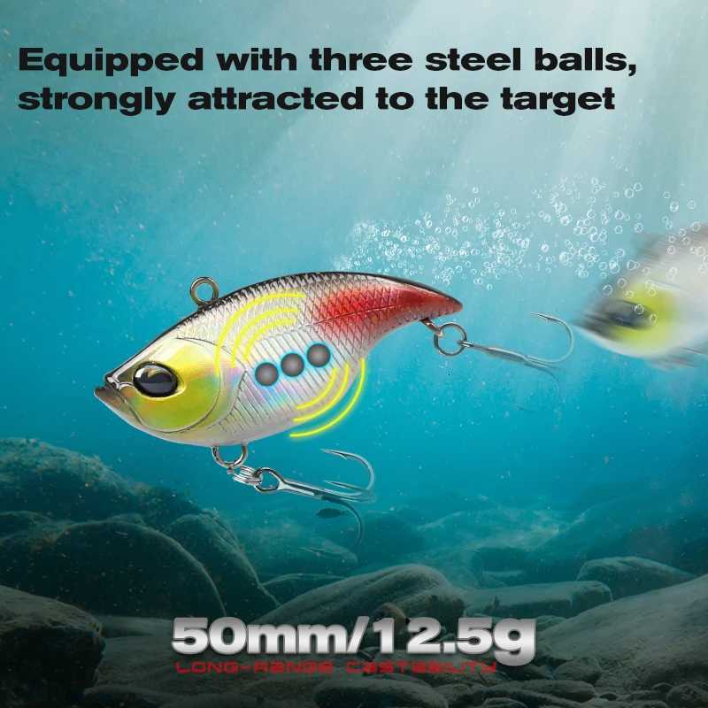 TSURINOYA 50S Vibration TEMPTER 50mm 12.5g Long Casting Sinking Fishing Lure VIB Winter Fishing Lipless Hard Bait For Pike Bass Z250717