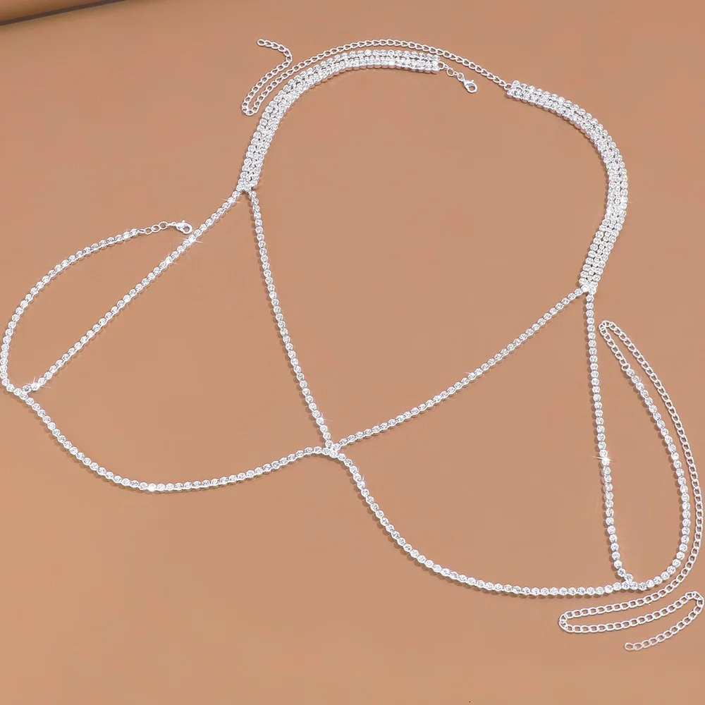 Simple Chest Chain Bikini Jewelry for Women Crop Top Brazilian Summer Beach Fashion Bra Chain Brest Body Jewelry Gifts 250716