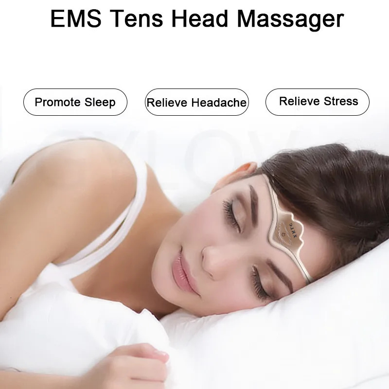 Queen Crown Smart Sleep Instrument Sleeping Aid Electric Head Massager Migraine Relief Relaxing Pulse Deep Sleep Tool 250716