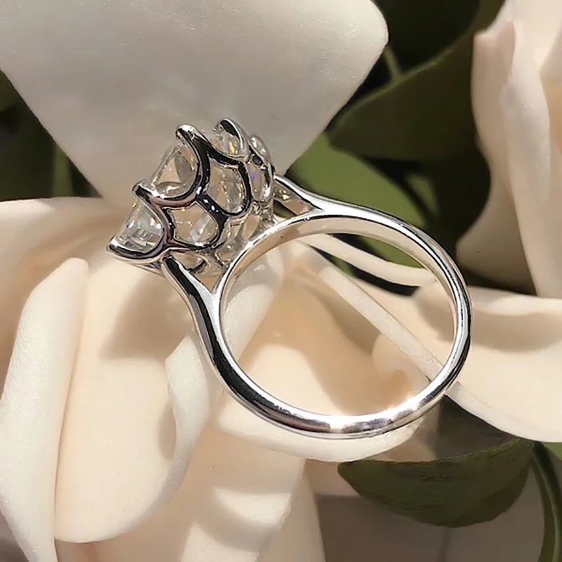Huitan Big Princess Square Cubic Zirconia Crystal Rings for Women Trendy Wedding Accessories Fashion Contracted Jewelry 250716