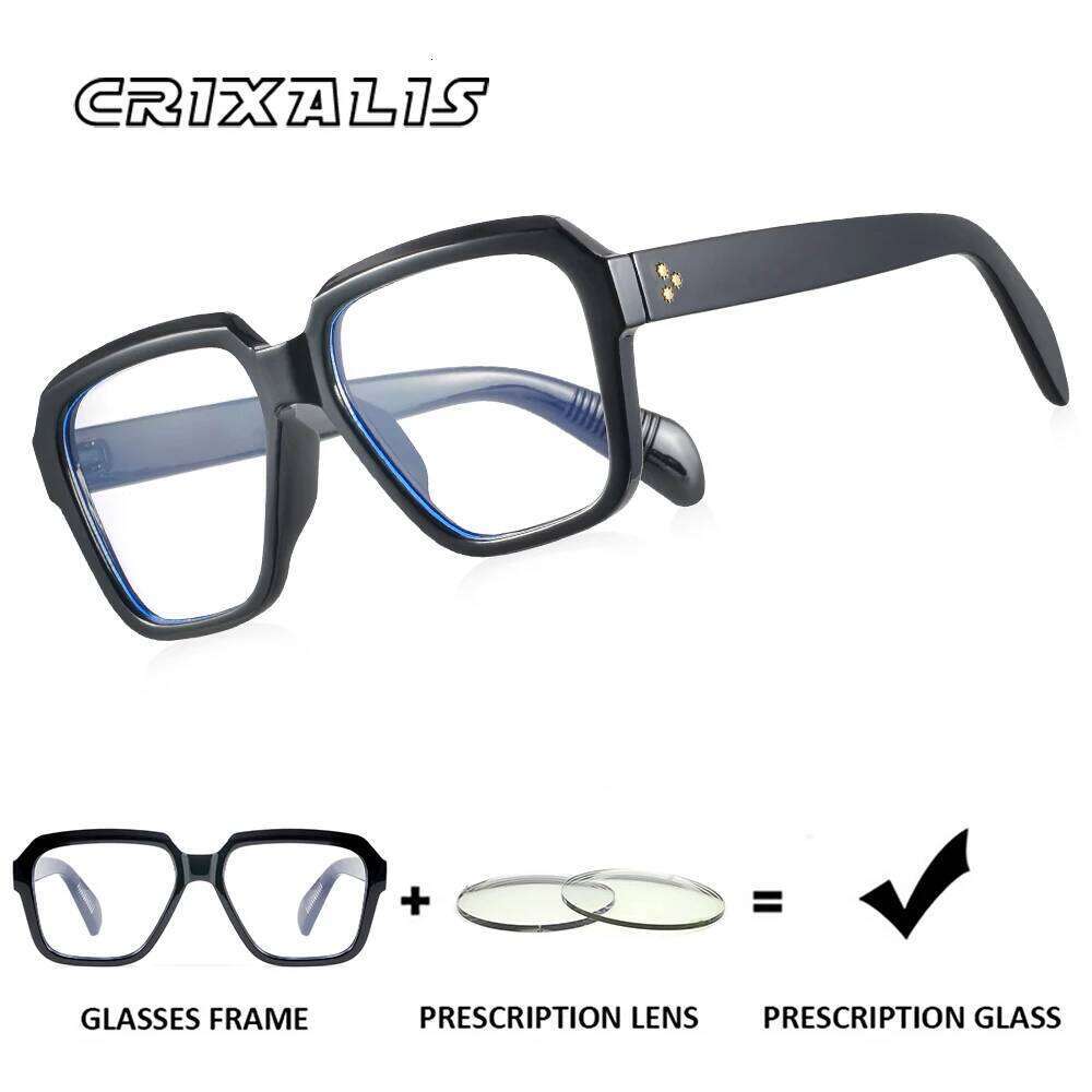 CRIXALIS Designer Customization Prescription Glasses Frames Male Vintage Custom Optics Myopia Eyewear Women Spectacles