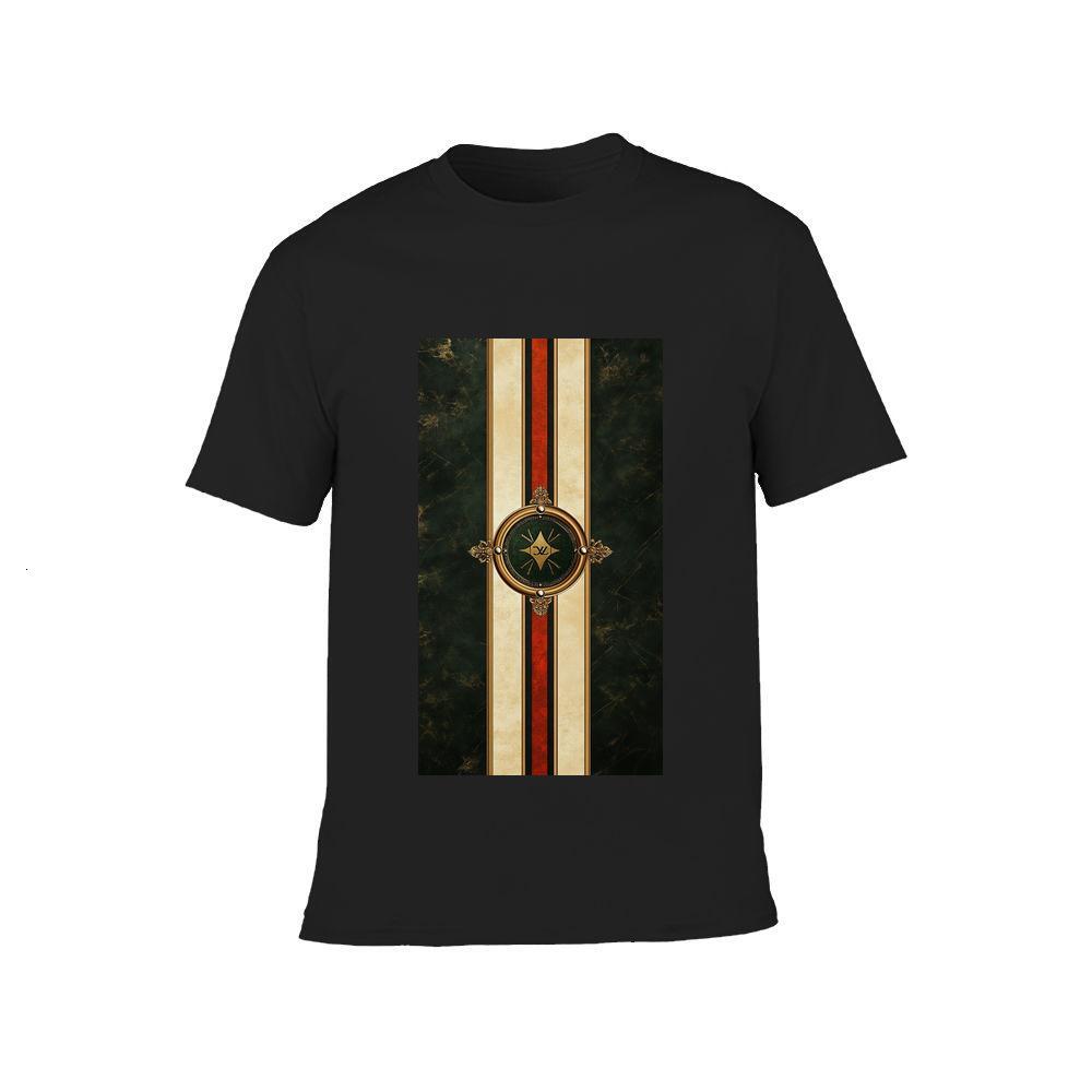 ddmywed Boy and girl Children's T-shirt T-shirt with a gold and red stripe on the front