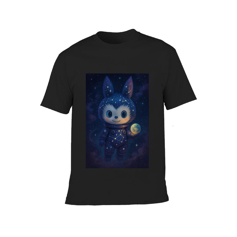 ddmywed Boy and girl Children's T-shirt T-shirt with an image of cat wearing a space suit
