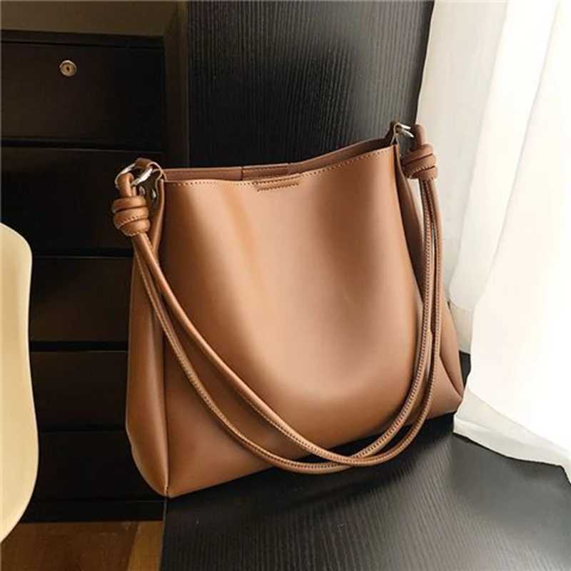 PU Leather Shoulder Bags for Women Solid Tote Hand Bag Female Elegant Purse Handle Bags for Work Black Brown