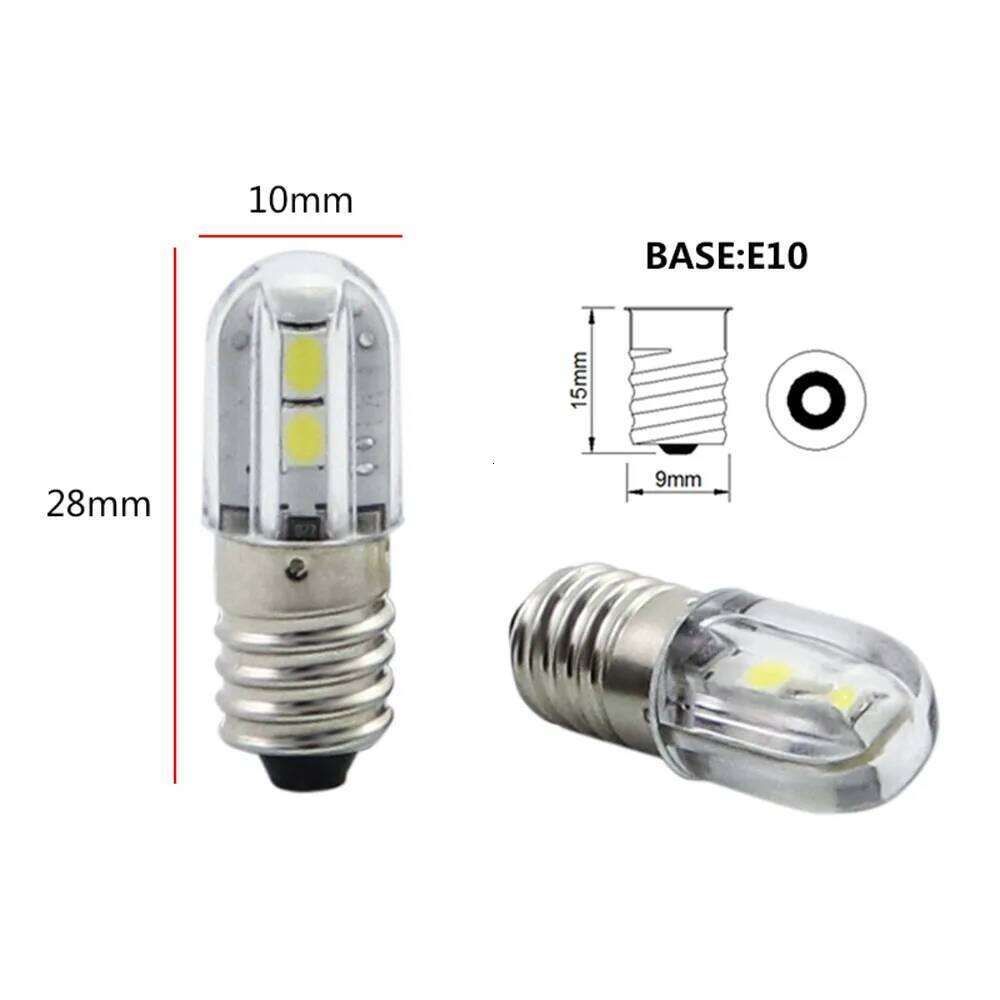 5PCS Car Auto BA9S T4W E10 6.3V 12V 48v Led Interior Lamp Bulb H5W Parking DRL License Plate Light