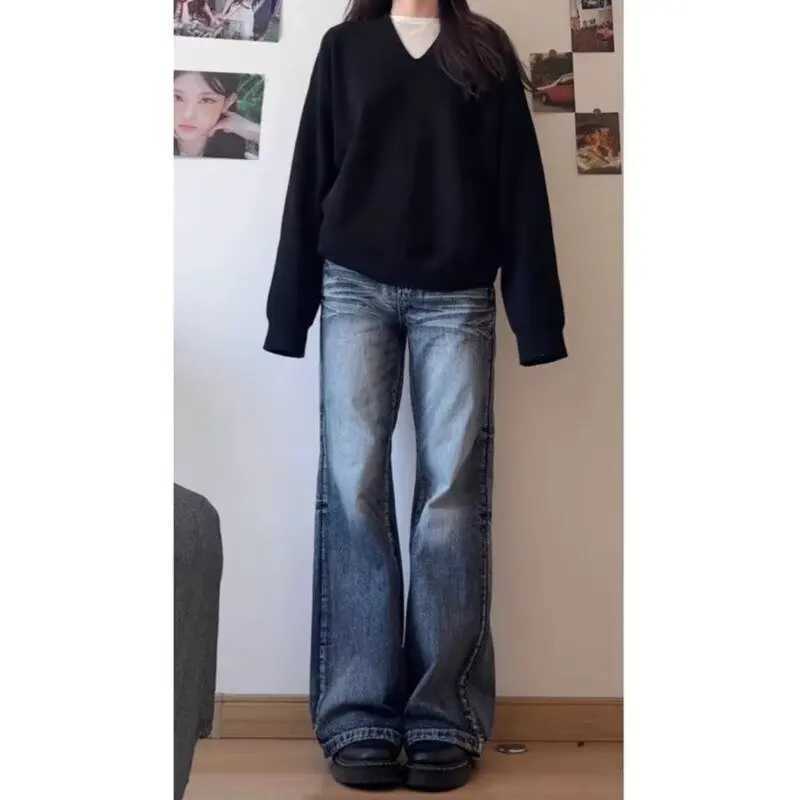 2K Jeans Pants for Women Shoujo Girl Style Womens Denim Pants Low Rise Jeans Womens Spring Clothes Jean Coquette Jorts Baggy R250716