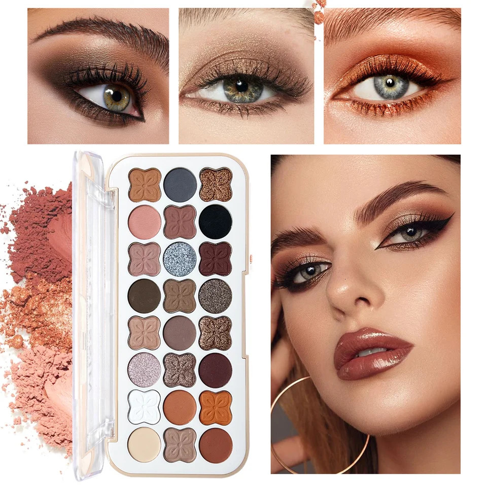 24-color Matte Pearlescent Eyeshadow Palette with Rich Colors Rich Color Delicate Powder Waterproof and Sweat-proof 250712