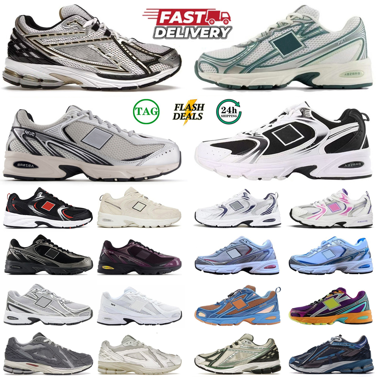 New 740 Designer Running Shoes Sea Salt White Triple Black Leather Quartz Grey Brown Olive Crystal Pink Blue Green Men Women Sports Sneakers Classic Shoe 36-45