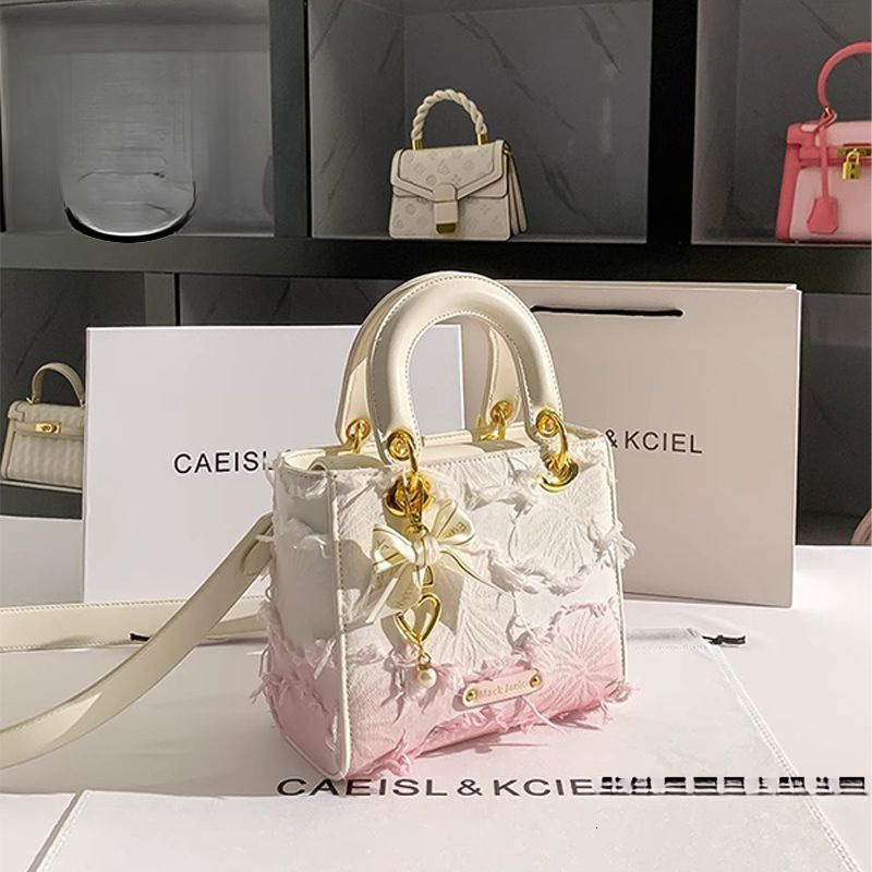 Free Shipping 2025 Summer New Designer Bag Women's Bag Niche Gradient Tassel Women High-end Bag Women Handbag Crossbody Trendy Bag Luxury Shoppin
