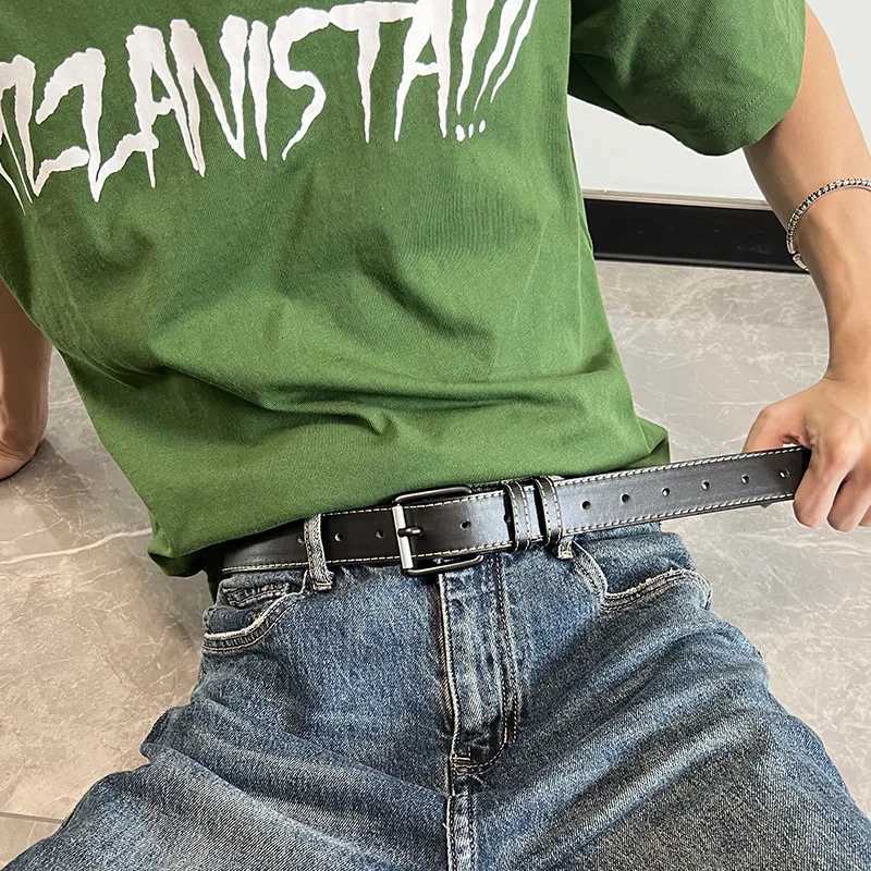 Mens Trousers Belt Simple Fashion Luxury Brand Leather High Quality Waistband Men Luxury Brand Black Belt DT151 W250717