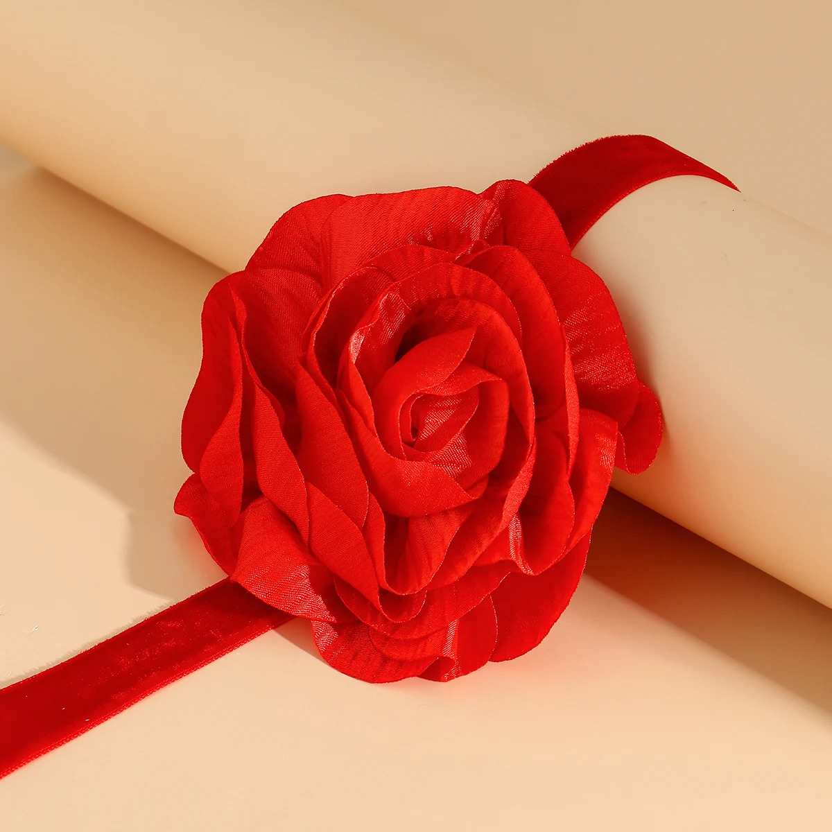 Elegant Long Flannelette with Big Flower Choker Necklace for Women Trendy Charms Wide Collar Fashion Jewelry Accessories 250716
