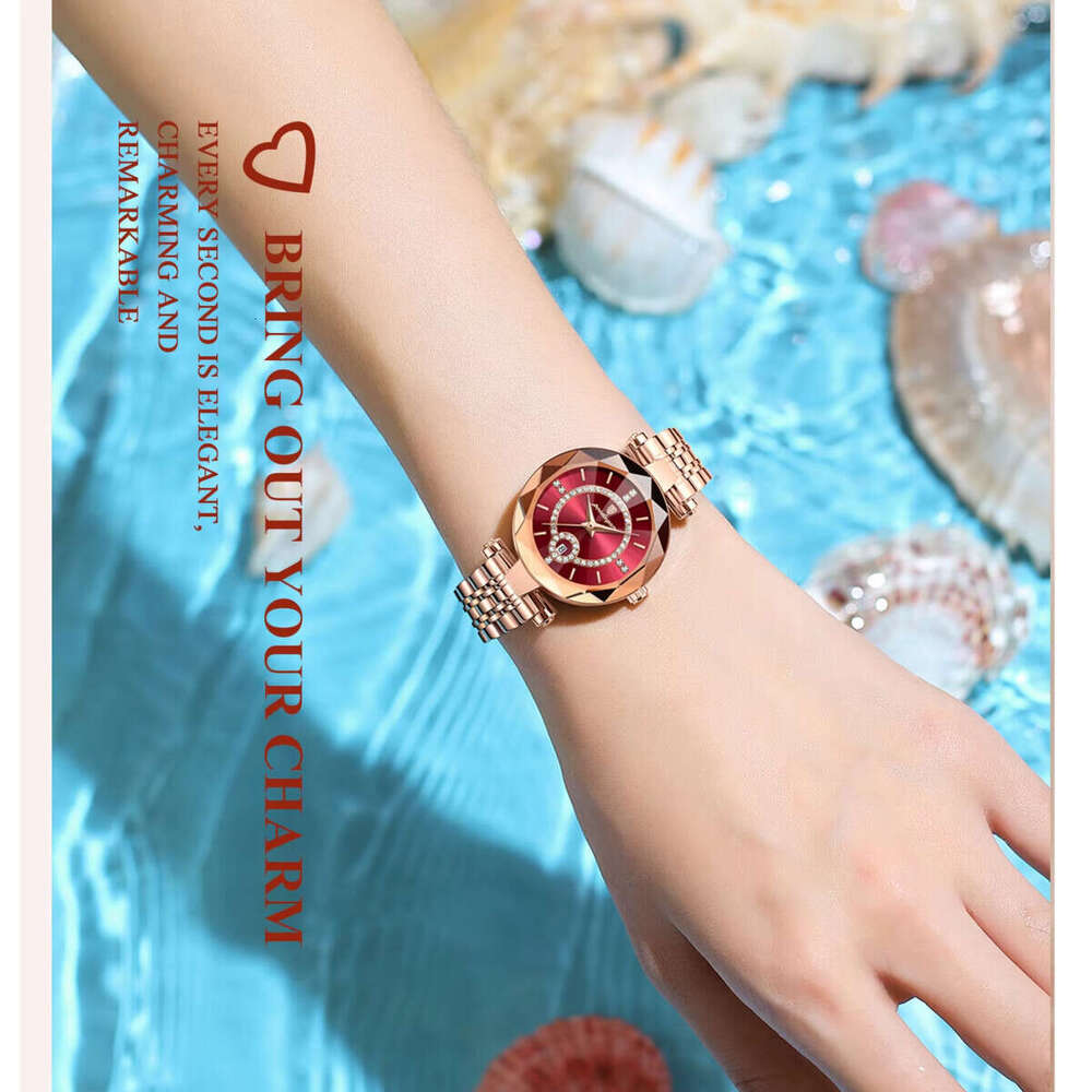 DHwatches Women's Ultra-Thin Watch - 50M Waterproof Stainless Steel Quartz Wristwatch with Date (Model 726)
