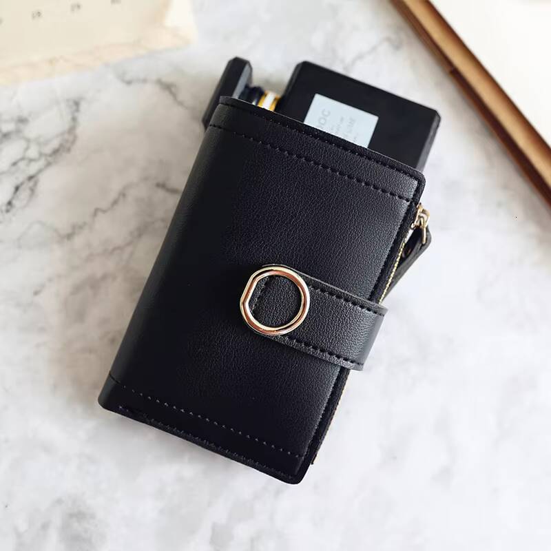 2023 Short Women Wallets Free Name Engraving Coin Pocket Zipper Female Purse New Fashion Card Holder Simple Womens Wallet ddmynov