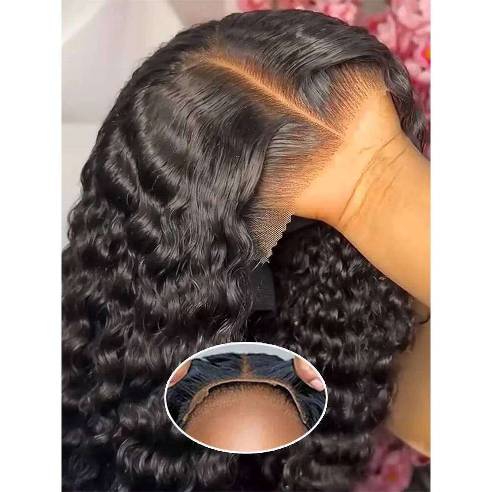 Water Glueless Human Hair Curly 13x6 13x4 Frontal 250% Deep Wave Wigs Wear Go 7x5 HD Lace Closure Wig Sale CEXXY