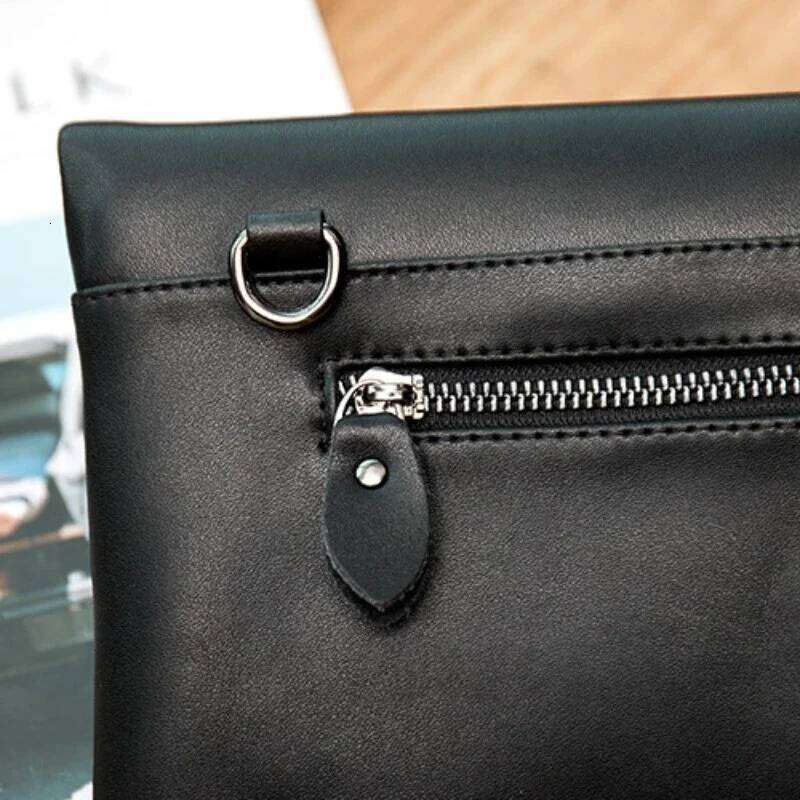 Genuine Leather Clutch Popular Women's Handbag New Style Feminine Temperament Fashion Grab Envelope Ladies' Shoulder Bag