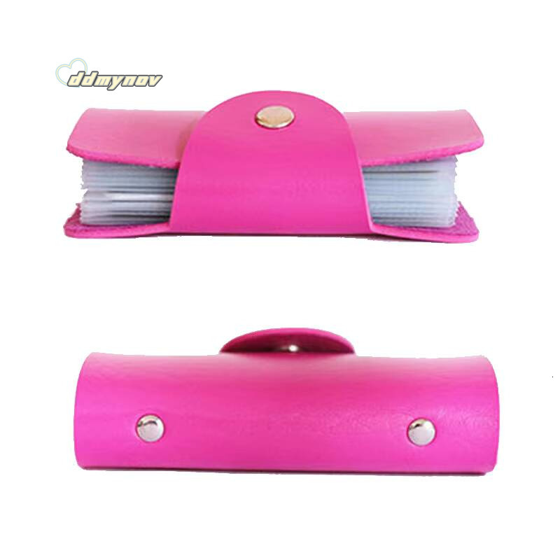 24 Bits Credit Holder Business Bank Pocket PVC Large Capacity Card Cash Storage Clip Organizer Case Wallet Cardholder ddmynov