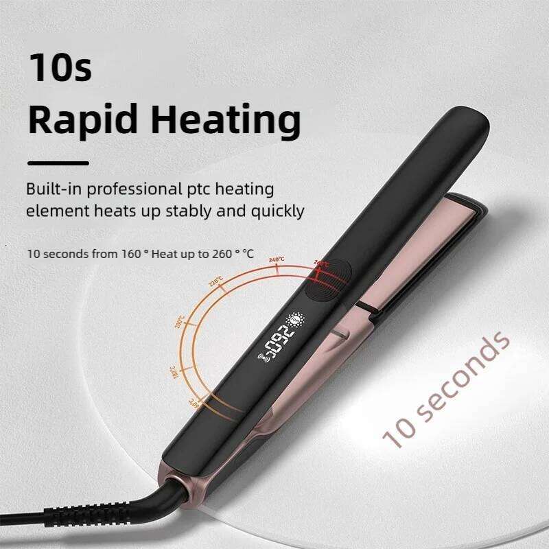 2 in 1 straightener with vibrating anion care 5 temperature settings for all hair types professional curling iron