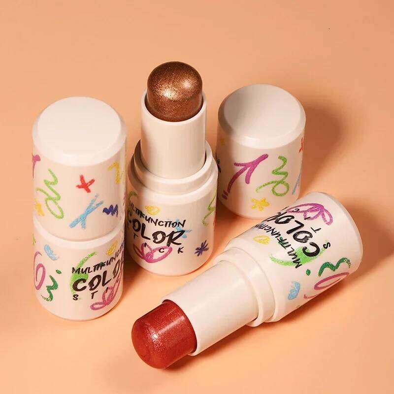 Blush Eyeshadow Stick Dia Highlighter Cream Pink Glitter Face Contour Shimmer Illuminator Makeup Cosmetics X250717