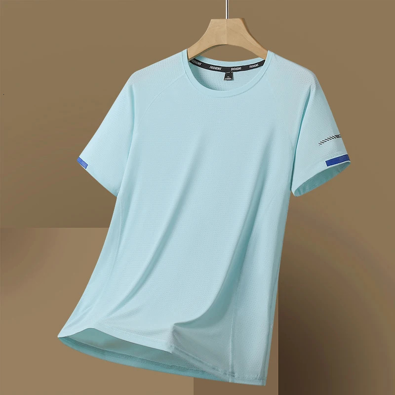 For 2025 Summer T Shirt Fashion Short Sleeves Quick Dry Running Casual MenS T-Shirts Oversize 7XL 8XL Top Tees Tshirts 250715