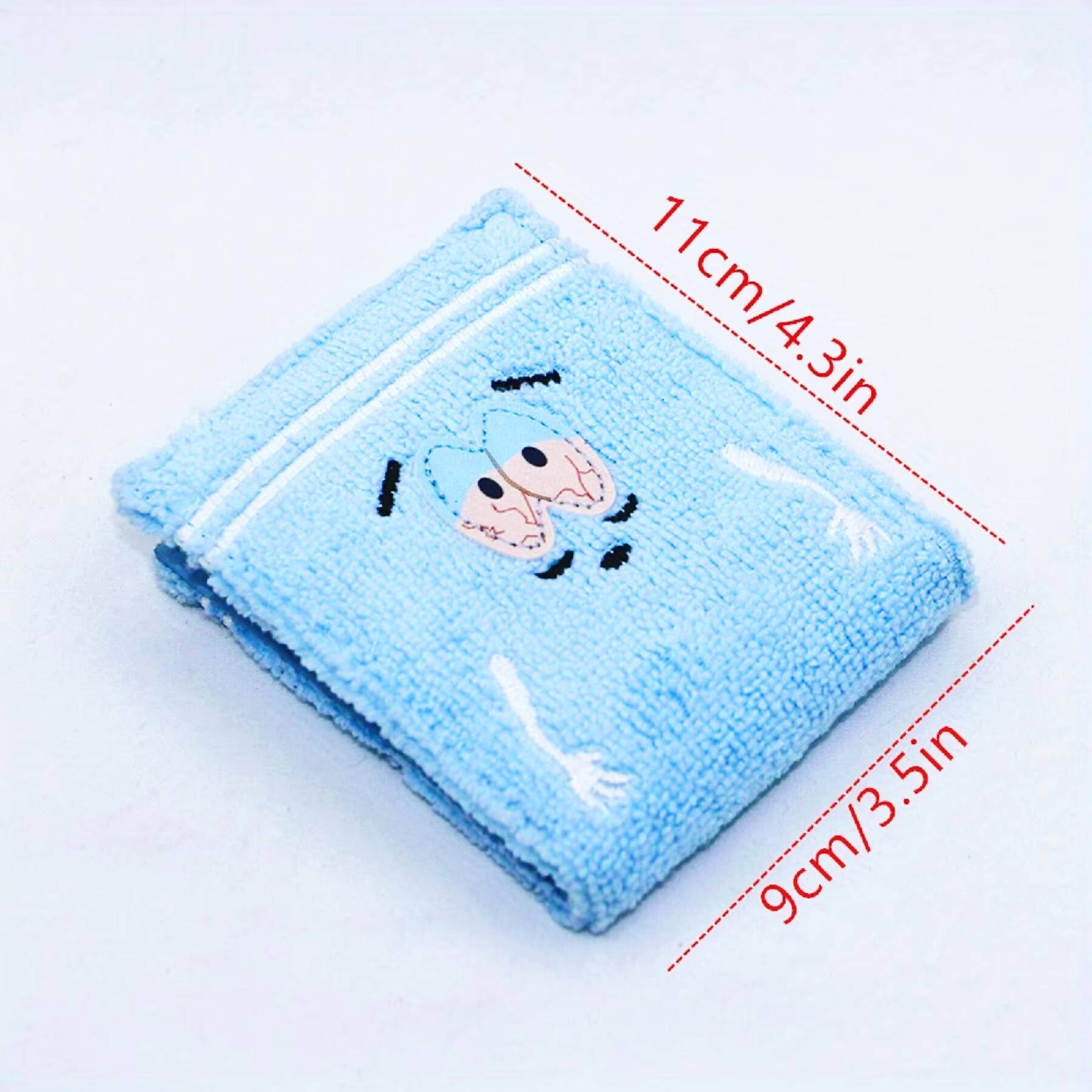 Towel Fabric Embroidered Anime Fashion WalletWomens Cute WalletShort 80 off Wallet ddmynov
