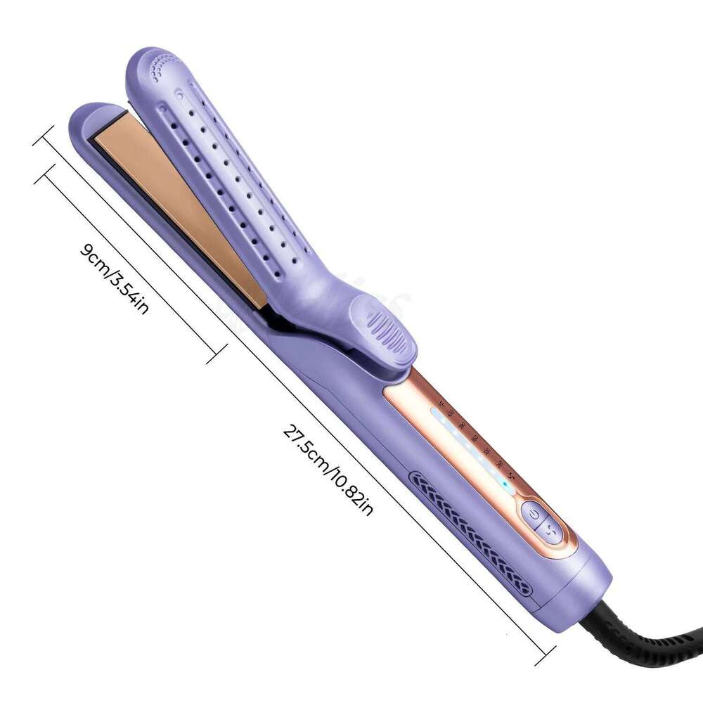2 in 1 Iron Hair Straightener-Hair Straightener and Curler,hair crimper,Ceramic Flat Iron, Dual Voltage
