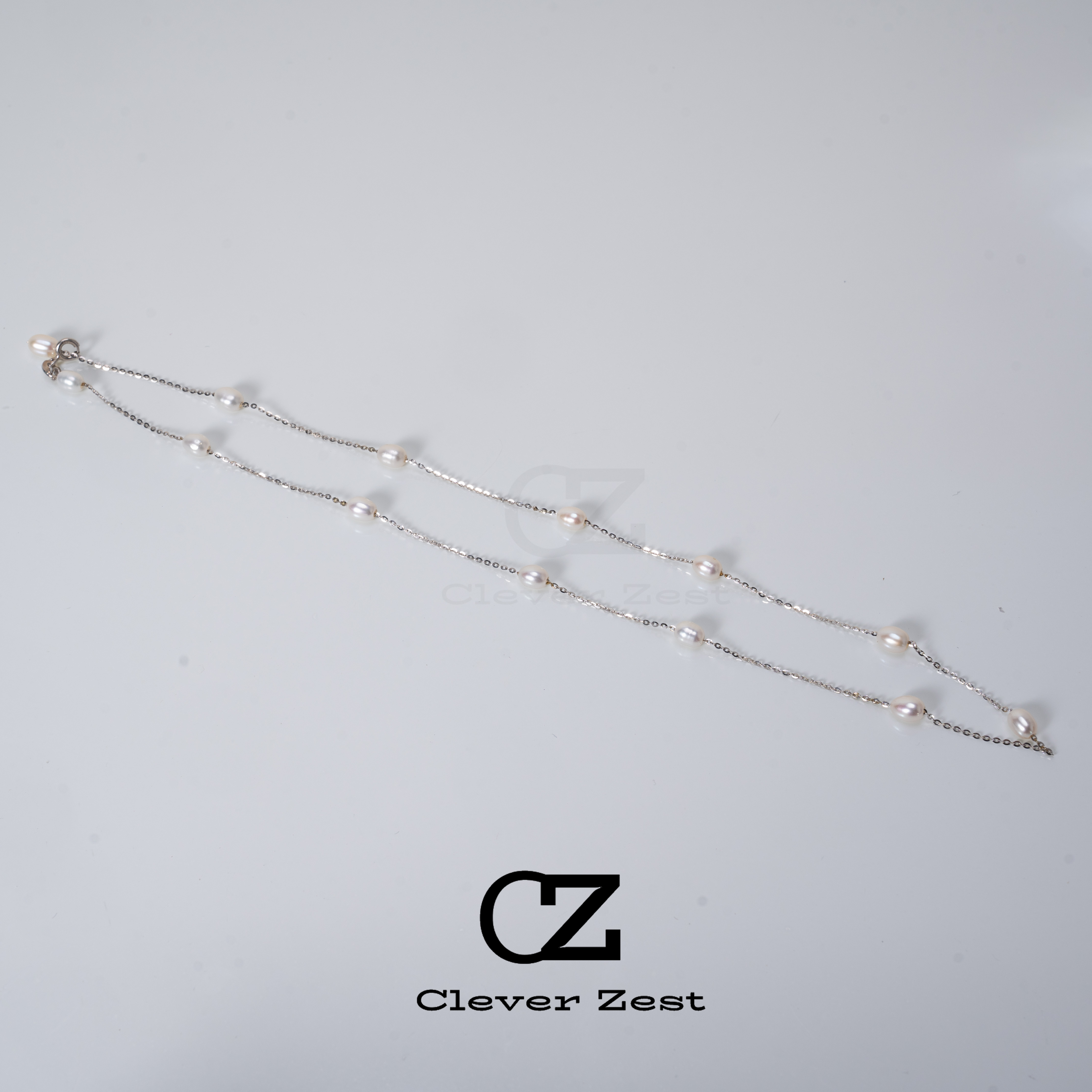 Natural freshwater pearls S925 silver full star natural pearl necklace stacked fashion design ladies gift