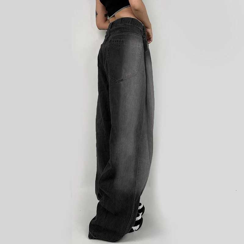 7777777777777777 Streetwear Fashion Oversized Jeans Basic Women Full Length Wide Leg Pants Retro Gothic Trousers Y2K Denim Pant Harajuku R250716