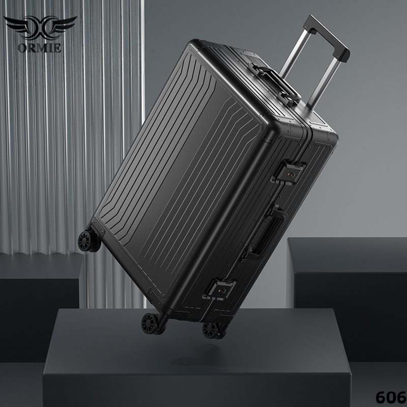 All Aluminum Travel Suitcase - Fashionable Simple Design for Men & Women
