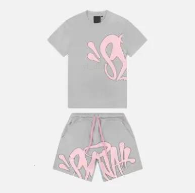 Synawords Shirt Tracksuit Designer Men's Short Sleeve Shorts Set Men Women Tennis Red Tide Synas World Tracksuit Brand Leisure Sports Street Loose Luxury bf1