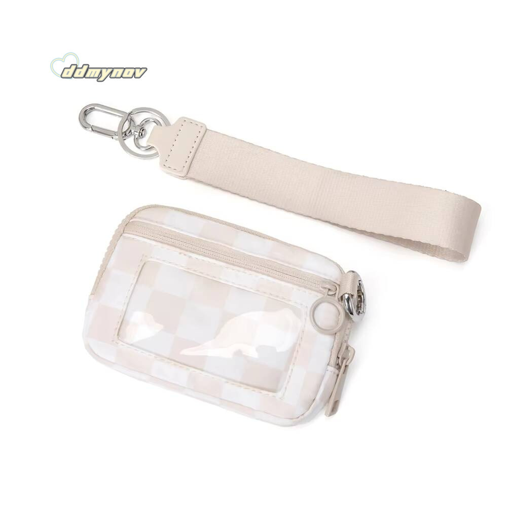 Women Female Card Holder Coin Short Wallets Small Purse Zipper Keychain Clutch Bag Wallet ddmynov