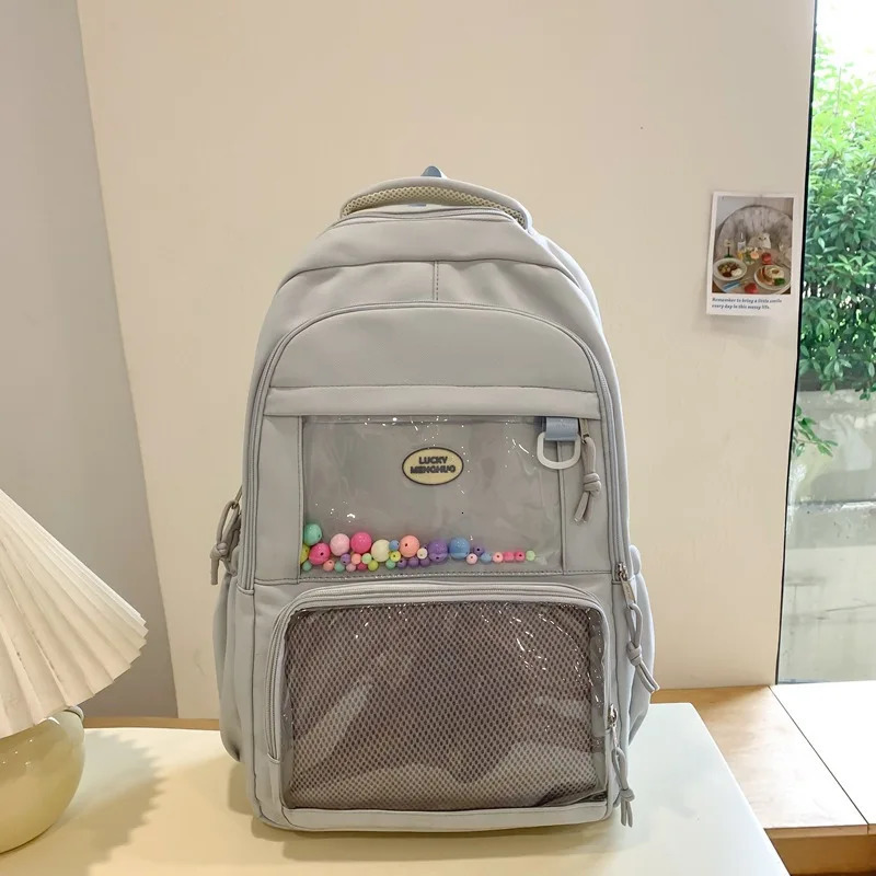 Cute Small Appetite Transparent Ita Bag Female Korean All-match Students Transparent Display Large-capacity Shoulder Bags 250714