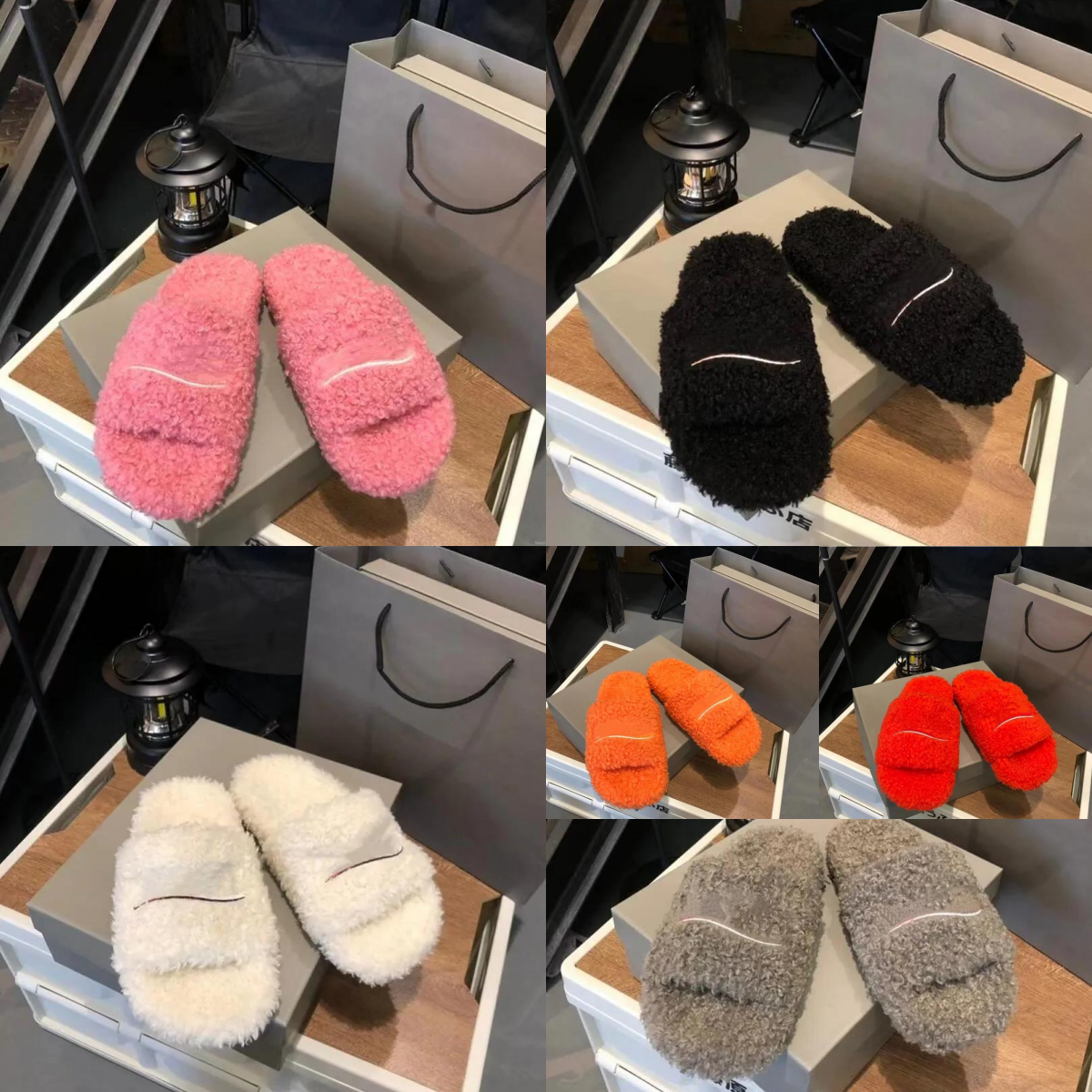 2025 Luxury Slides Paris Designer Best men women Slippers Ladies Wool Winter Fur Fluffy Furry black pink Warm Letters Sandals Comfortable Fuzzy Girl Slipper 35-45