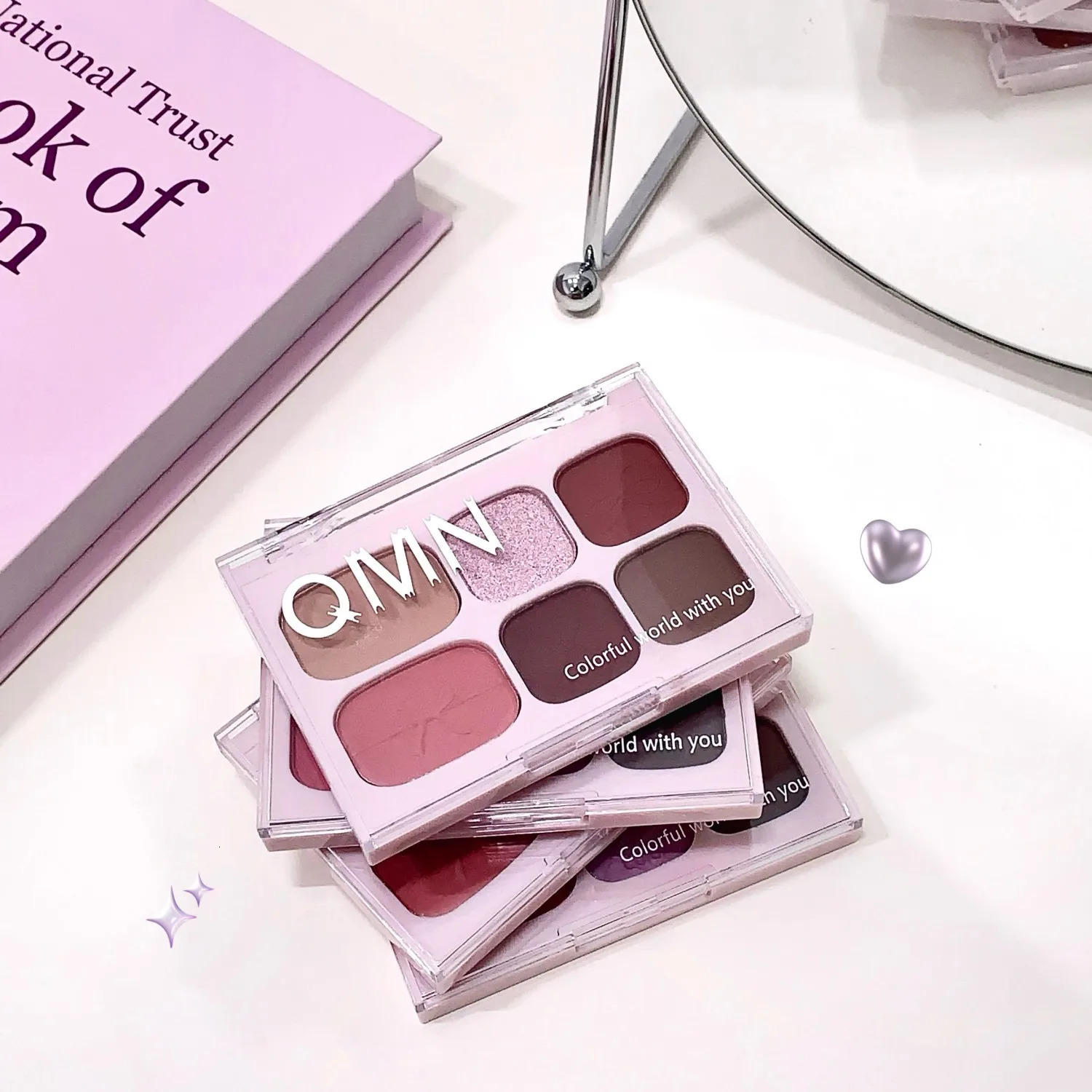 Moonlight Rose Eyeshadow Palette Color-developing Six-color Matte Eyeshadow Palette Eyeshadow Comprehensive Palette 250712