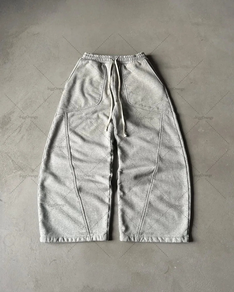 2025 Street Hip-hop Goth Harajuku Fashion Versatile Straight Wide-leg Pants Men American Retro Y2K Casual Loose Trousers Women 250715
