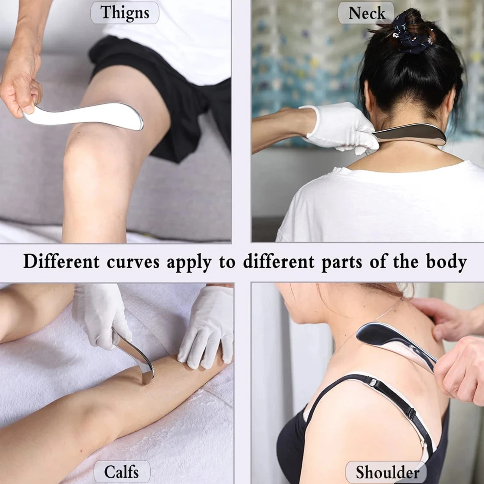 Stainless Steel Gua Sha Muscle Scraper Tools Myofascial Tools Lymphatic Drainage Massager Soft Tissue Massage Tools 250716