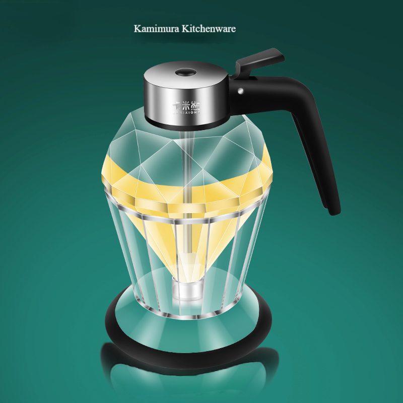 Diamond-shaped edible oil pot can, edible oil glass sealed can, food-grade extrusion press type storage tank