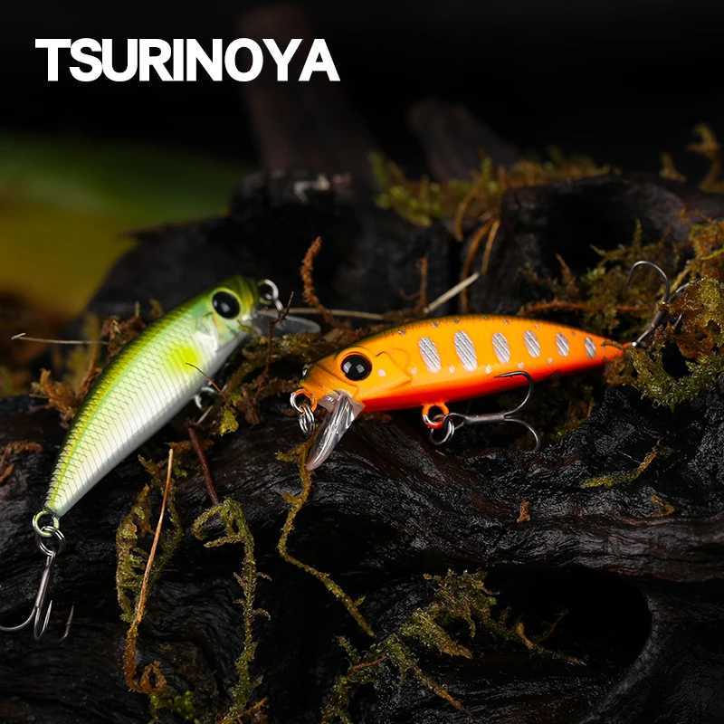 TSURINOYA 46S Sinking Minnow Fishing Lure Intruder 46mm 5g Artificial Trout Ajing Stream Lake Jerkbait Rockfishing Hard Baits Z250717