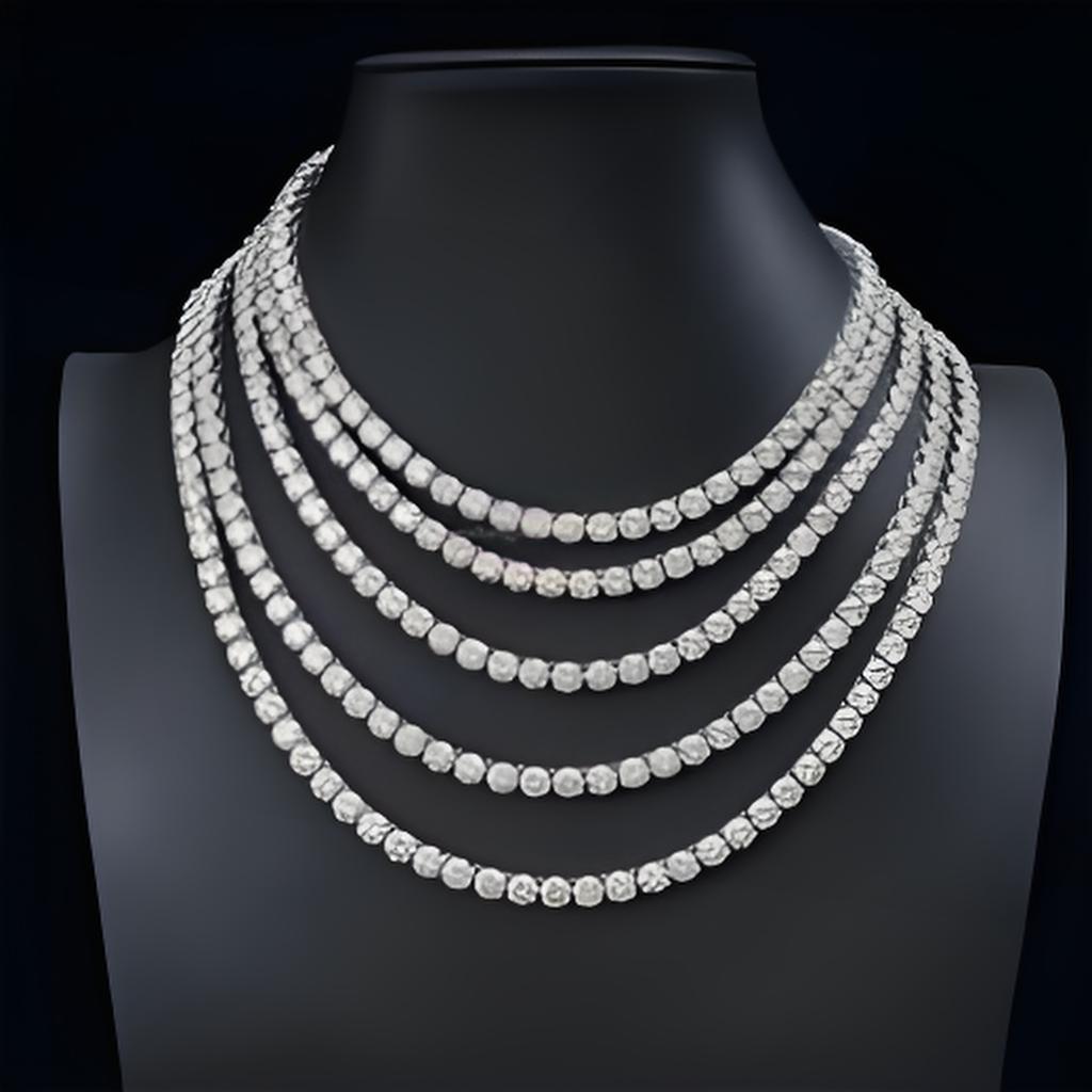Factory spot Europe and the United States hot sale 6.5mm sier inlaid moissanite hip hop single tennis chain Free shipping Free shipping