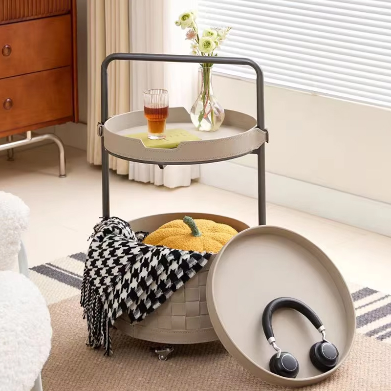 Living room storage shelf Modern with Adjustable Shelves With wheels