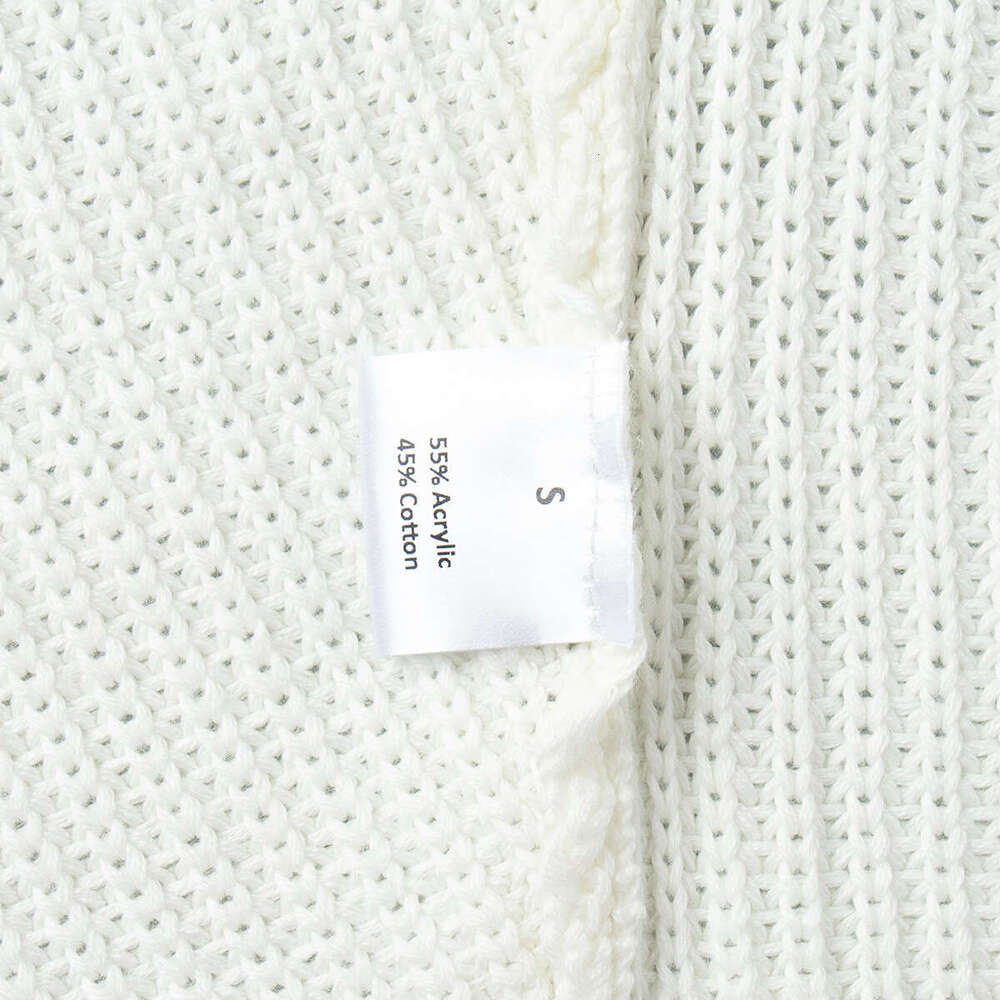 Turtleneck Warm Women Autumn Winter New White Pullover Sweater Loose Knitwear B5
