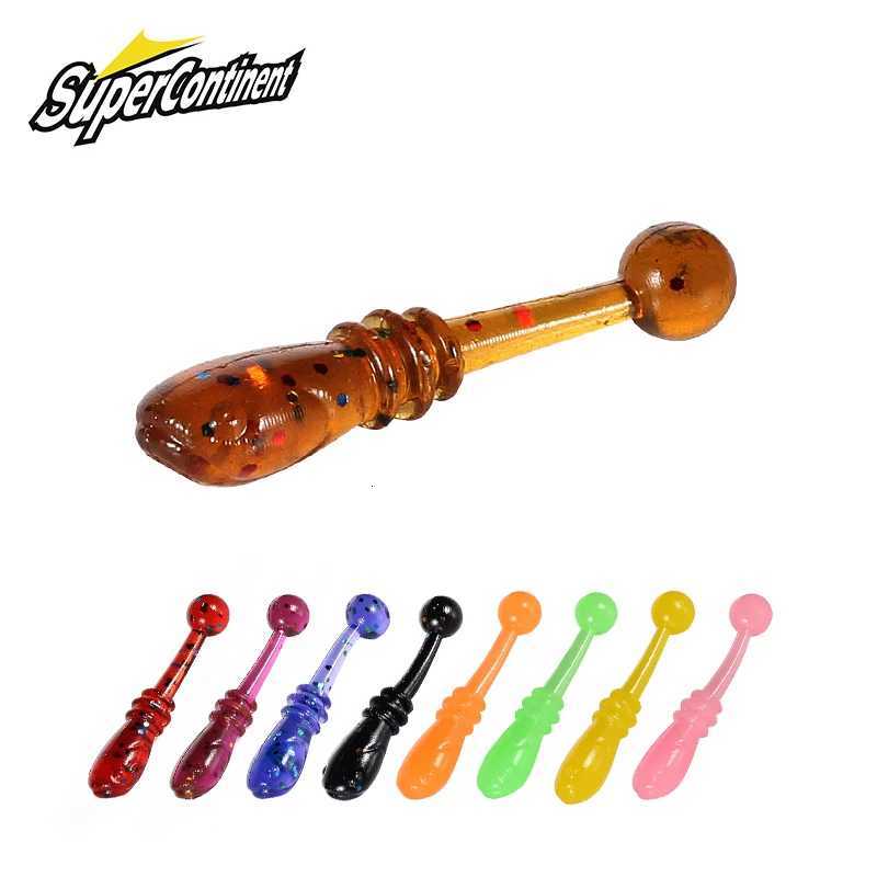 Supercontinent soft bait new whitebait 2cm/50pcs sinking trEMor bait Soft Fishing Lure Fishy Worms lure Z250717