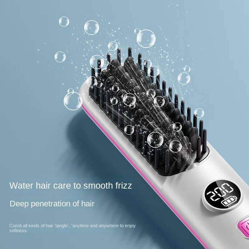 Electric Hot Multifunctional Straight Hair Straightener Comb Negative Ion Anti-Scalding Styling Tool Straightening Brush