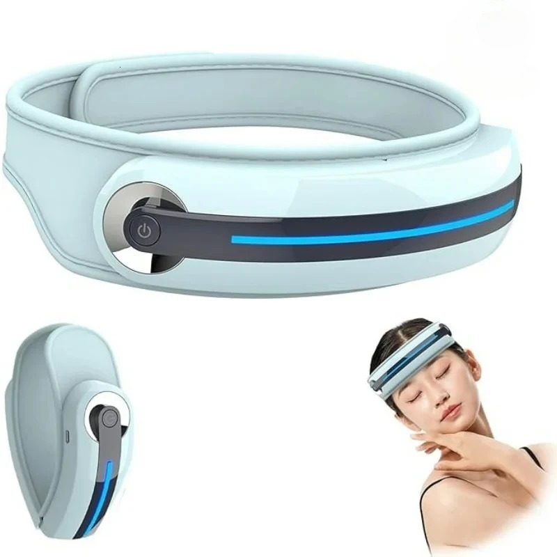 Electric Head Massager with Heat Scalp Stress Relax Airbag Vibration Bluetooth Music for Forehead Temple Massage Relaxing Gift 250716