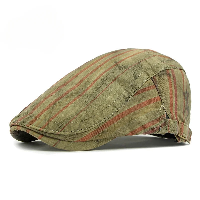 Spring and Summer Cap Womens Personality Graffiti Ink Marks Dirty Cap Mens British Berets Breathable Forward Hat 250716