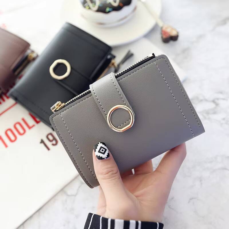 2023 Short Women Wallets Free Name Engraving Coin Pocket Zipper Female Purse New Fashion Card Holder Simple Womens Wallet ddmynov