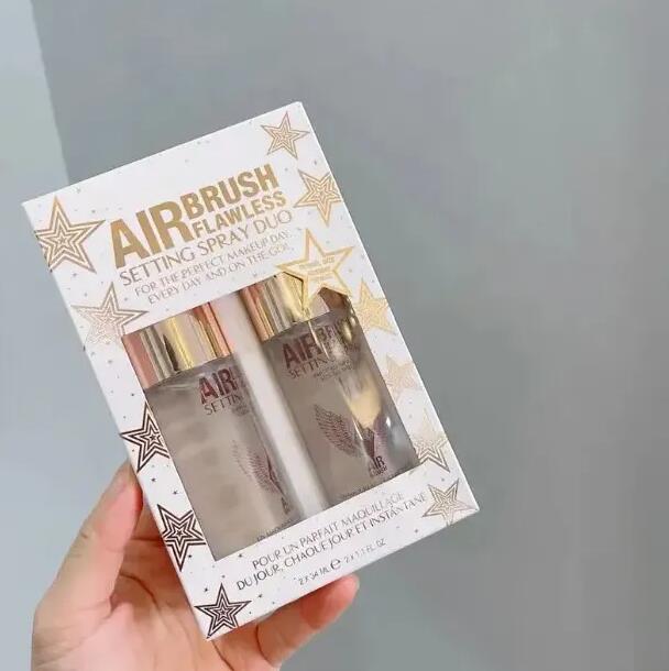 Primer Air Brush Flawless Setting Stay All Day Long-lasting moisture travel size 34ml*2 Face Foundation Base Makeup Spray